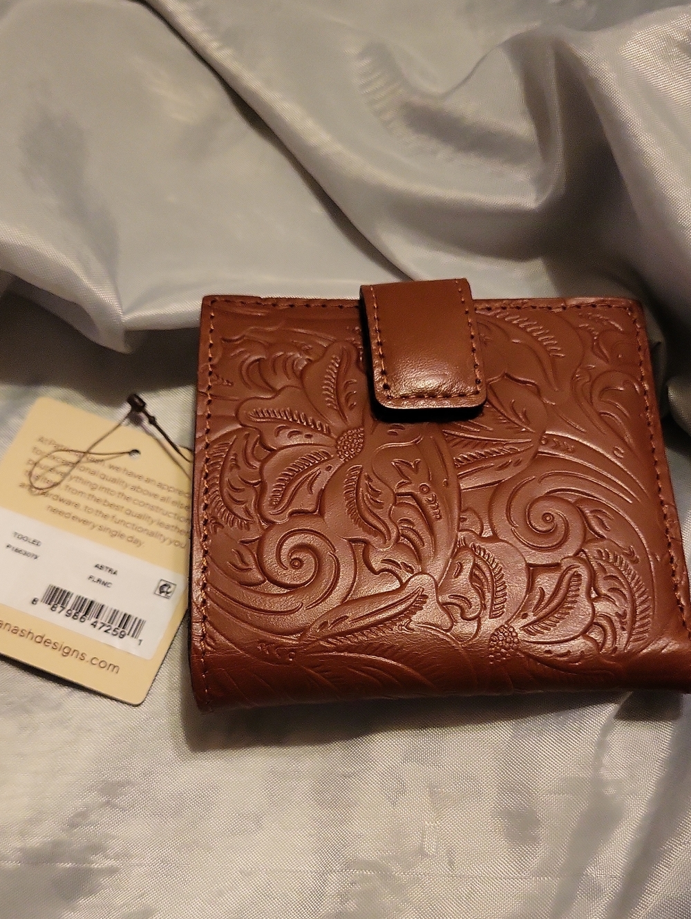 Patricia Nash Astra Tooled Leather Folding Wallet - EL